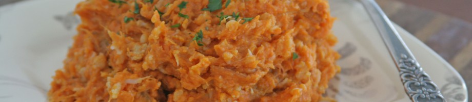 Roasted Yam & Cauliflower Mash