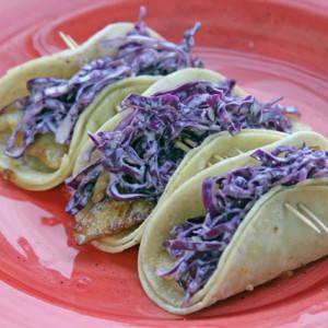 Simple Fish Tacos with Kikkoman Soy Sauce and Yogurt Slaw