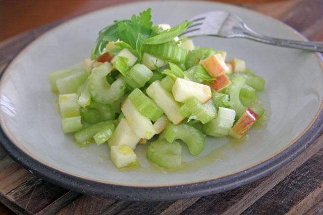 Apple Celery Salad, Food Bloggers Against Hunger Challenge