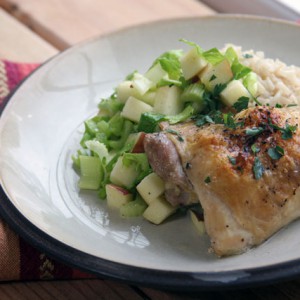 Baked Chicken Thighs: Food Bloggers Against Hunger