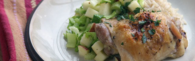 Baked Chicken Thighs: Food Bloggers Against Hunger