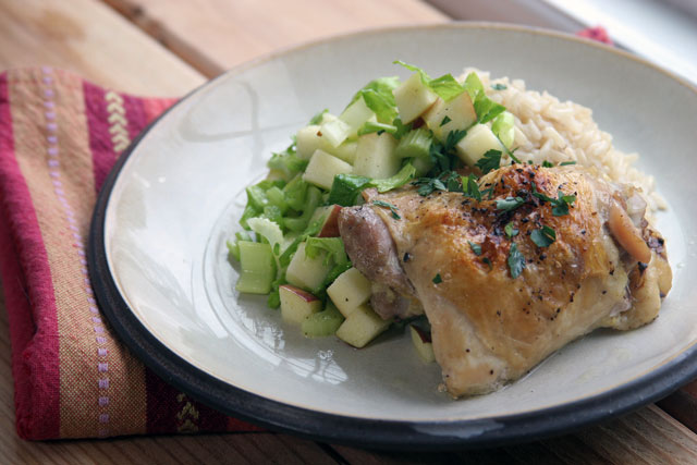 Baked Chicken Thighs: Food Bloggers Against Hunger