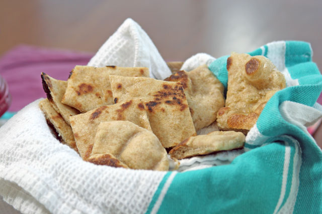 Flatbread Bread Recipe AND a Sabra Hummus Package GIVEAWAY!