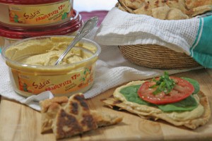 Flatbread and Sabra