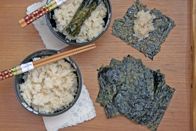 Perfect Jasmine Brown Rice and Nori Wraps