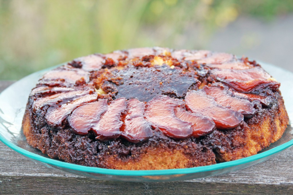 Upside Down Peach Cake