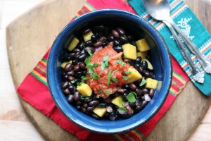 black bean mango bowl
