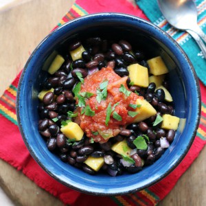 black bean mango bowl