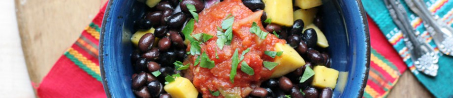 black bean mango bowl