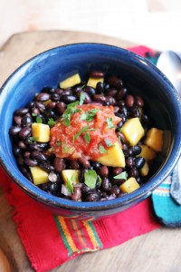 black bean mango bowl