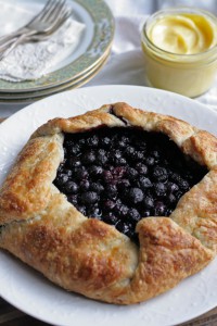 Blueberry Galette with Meyer Lemon Curd