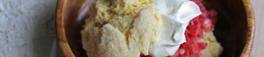 Rhubarb Shortcake