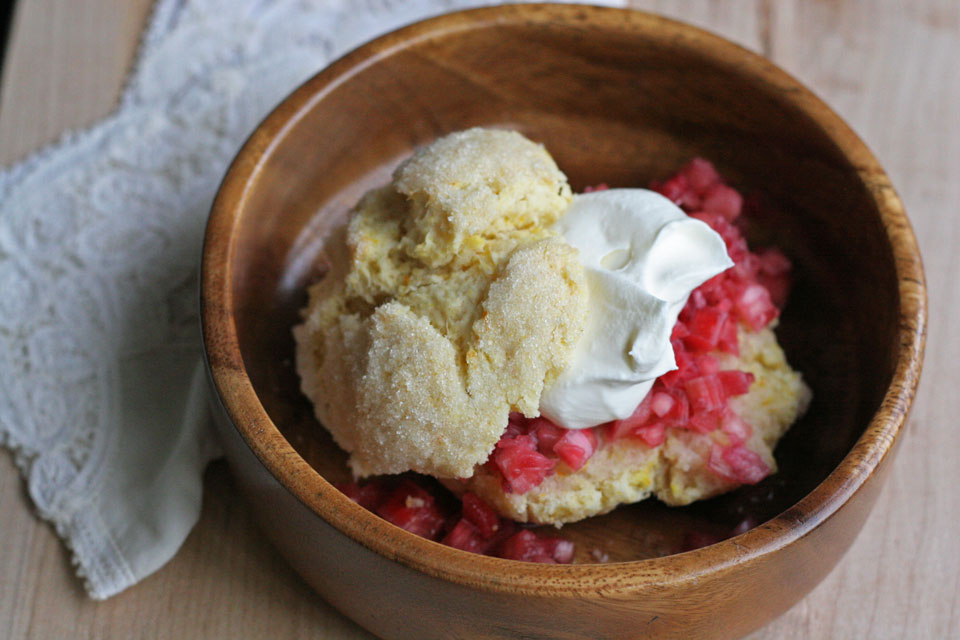 Rhubarb Shortcakes