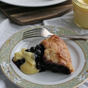 Blueberry Galette with Meyer Lemon Curd