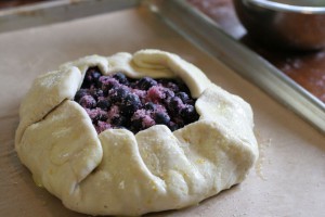 Blueberry Galette with Meyer Lemon Curd