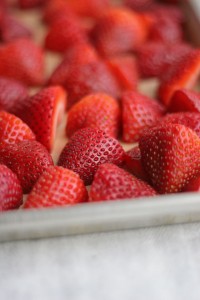 Macarpone Parfait with Roasted Strawberries and Almonds