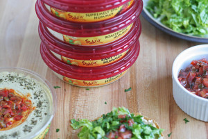 Baked Tostada with Sabra Hummus