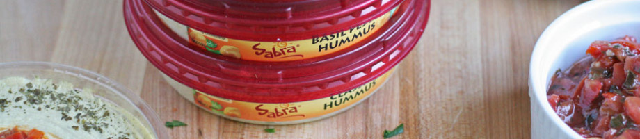 Baked Tostada with Sabra Hummus