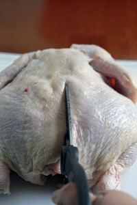Removing Back Bone From Whole Chicken