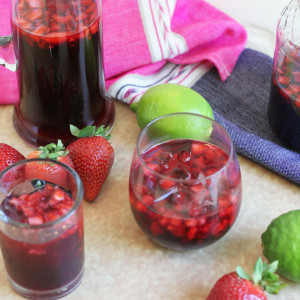 Strawberry, Hibiscus, Lime Cooler