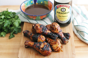 Soy and Pasilla Pepper Grilled Drumsticks
