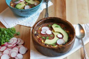 Salsa Black Bean Corn Tortilla Soup
