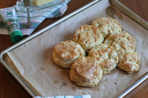 Herb Squash Goat Cheese Biscuits