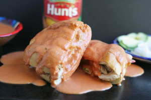Torta Ahogada-Tomato and Chipotle Sauce Dunked Chicken Sandwich