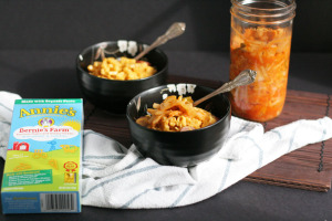 Kimchi and Sausage Mac and Cheese