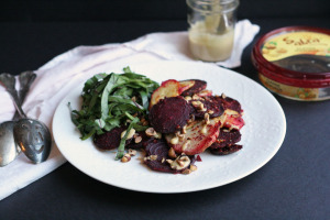 Hummus Roasted Root Vegetable Salad