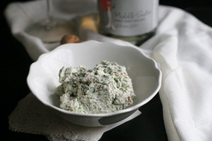 Goat Cheese Bacon Croquettes with Pink Bubbly