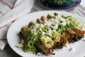 Queso Panela and Poblano Pepper Taquitos