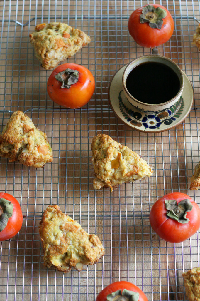 Persimmon Hazelnut Scones