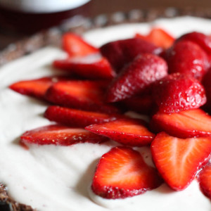 Strawberry Mascarpone Chocolate Dough Tart