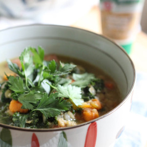 Thai Coconut Milk Lentil Vegetable Soup