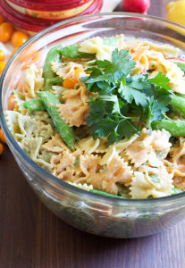 Hummus Dressing Summer Pasta Salad