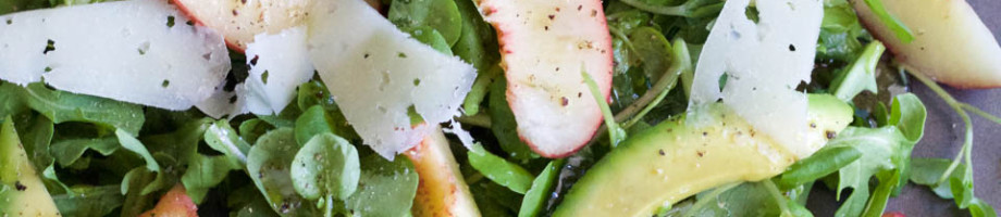 Peach Avocado Manchego Salad