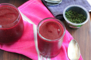 Berry Basil Slushy
