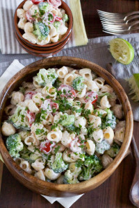 Macaroni Salad with Yogurt Lime Dressing