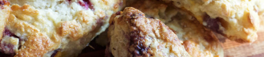 Blackberry Peach Scones