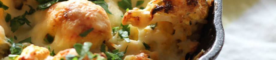 Cauliflower Greek Yogurt Gratin