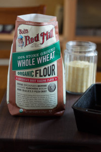 Whole Wheat Cornmeal Cake with Honey Labneh