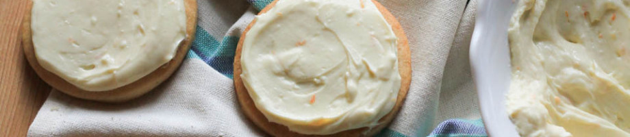 Ginger Sugar Cookies with Clementine Frosting