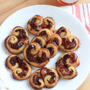 Pepper Jelly Prosciutto Brie Palmiers