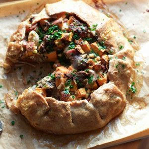 Winter Vegetable Sausage Galette