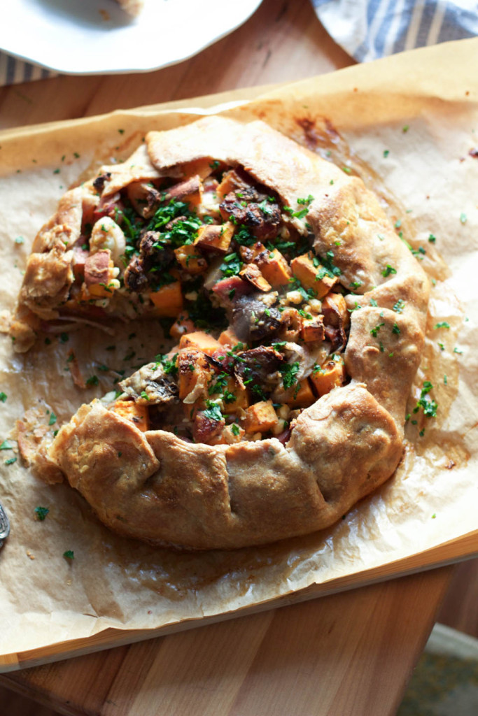 Winter Vegetable Sausage Galette