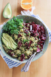 Warm Freekeh Salad with Citrus Dressing