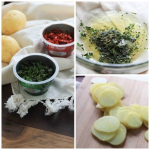Herb Chicken and Potato Pizza