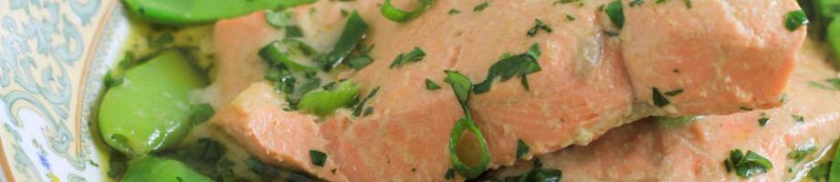 Green Curry Braised Salmon