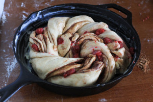 Berry Cinnamon Skillet Bread